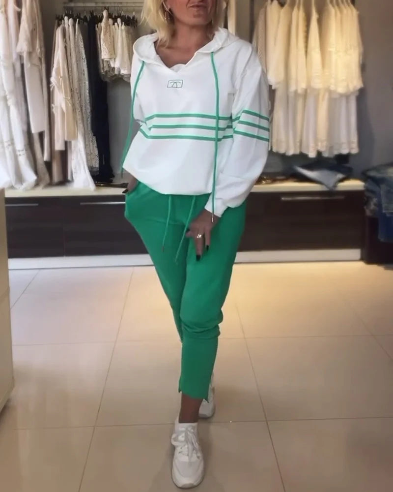 Dryžuoto rašto megztinių komplektas-LT