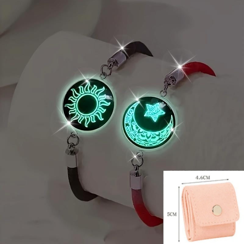 Saulė ir Mėnulis – viena siela. 💞 Apyrankės poroms, kurios bendrauja nepaisant atstumo-LT