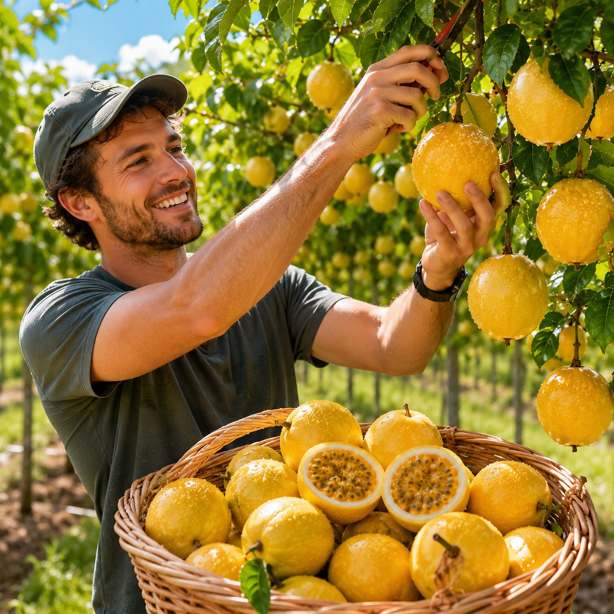 Nasiona marakui Golden Passion Fruit – uprawiaj słodką, egzotyczną marakuję w domu 🌟