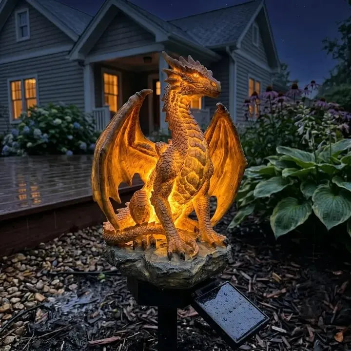 Lampa ogrodowa solarna Dragon's Legacy Golden Embers