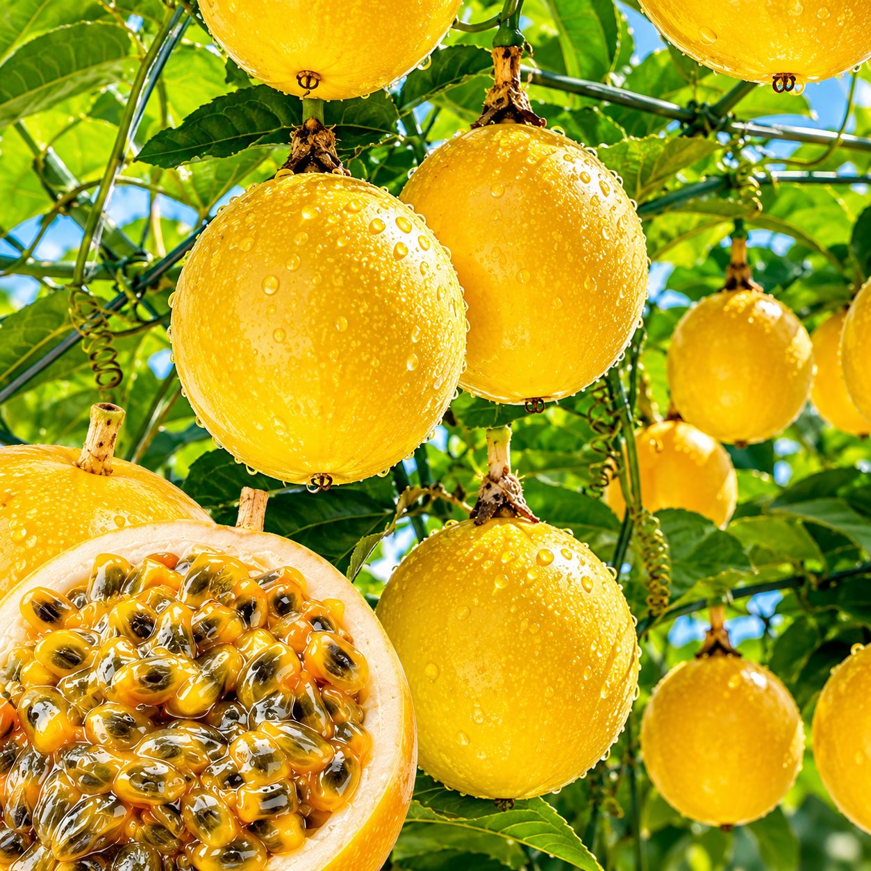 Nasiona marakui Golden Passion Fruit – uprawiaj słodką, egzotyczną marakuję w domu 🌟