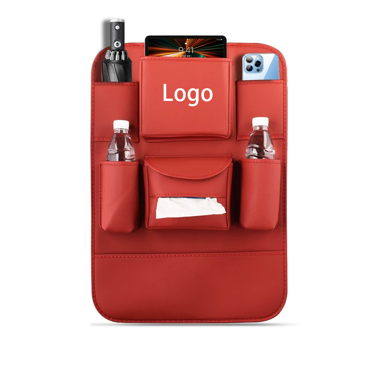 „DriveEase“ galinės sėdynės organizatorius – pakabinamas organizatorius su keliomis kišenėmis ir asmeniniu logotipu-LT