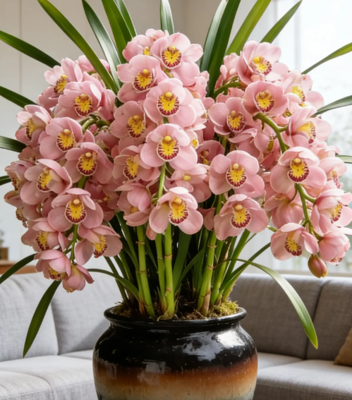 👑 Królowa Orchidei – Długowieczne Cebule Cymbidium