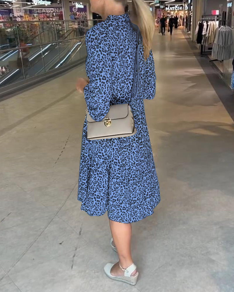 Leopardo rašto suknelė-LT