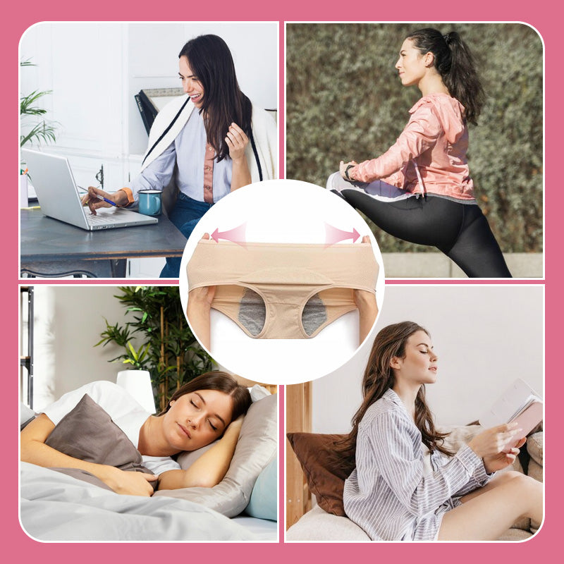 (L-8XL)🌸Kúpte 2 a získajte 1 zadarmo🔥Dámska spodná bielizeň s vysokým pásom a nepriepustnosťou👙-SK