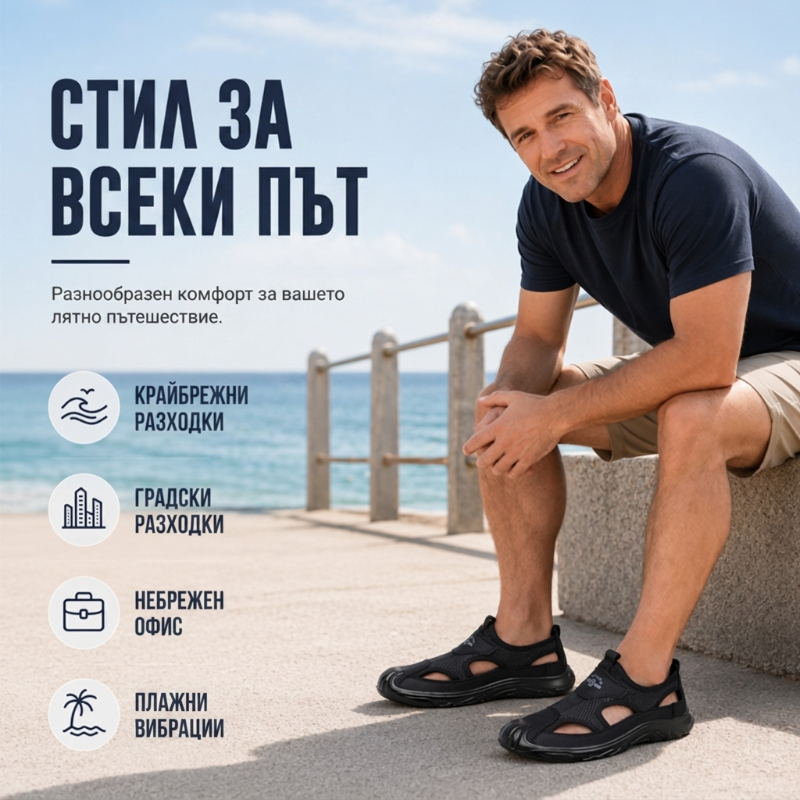 ⏳Oferta ograniczona czasowo⏰Sandały z siateczki, lekkie i z miękką podeszwą