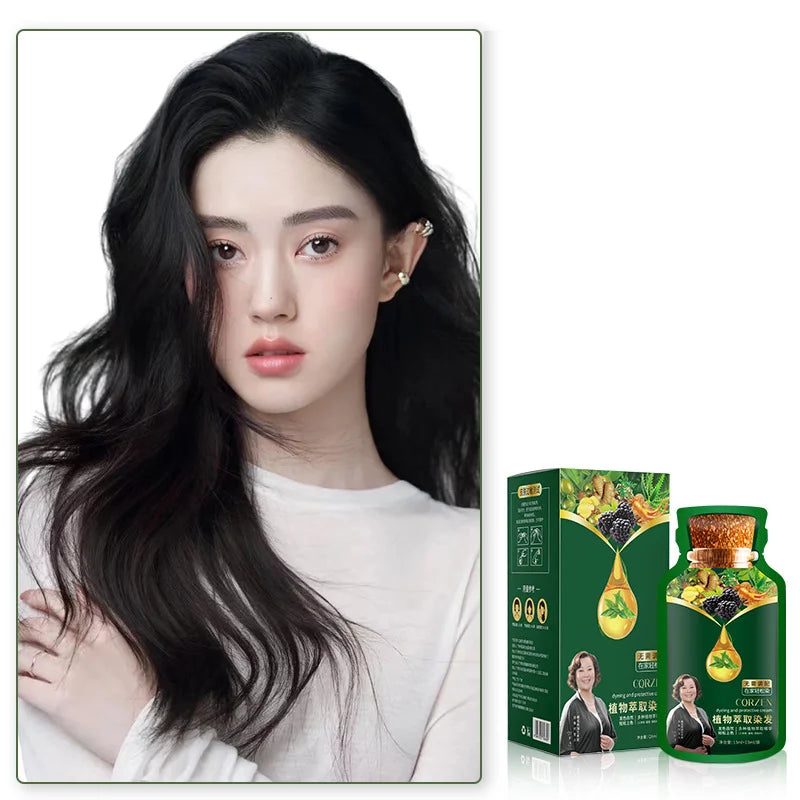 🔥Švelnūs augaliniai plaukų dažai greitam naudojimui - LT