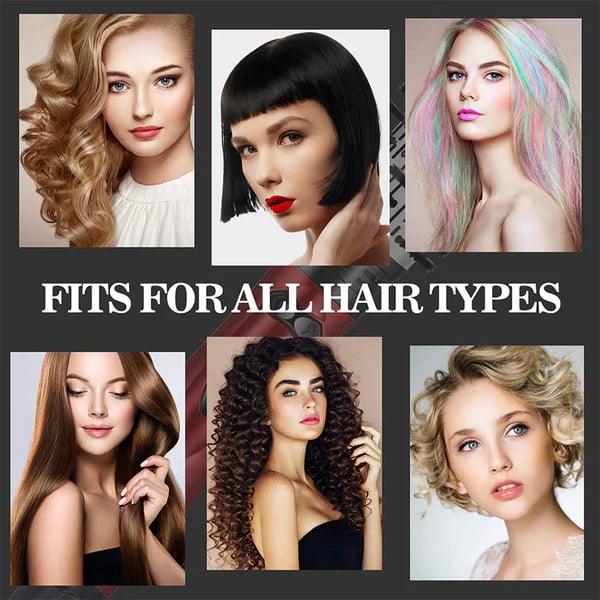 🔥 Πινέλο χτενίσματος θερμού αέρα και περιστροφικό πιστολάκι 3 σε 1 για ξηρά, σγουρά και ίσια μαλλιά💞-GR