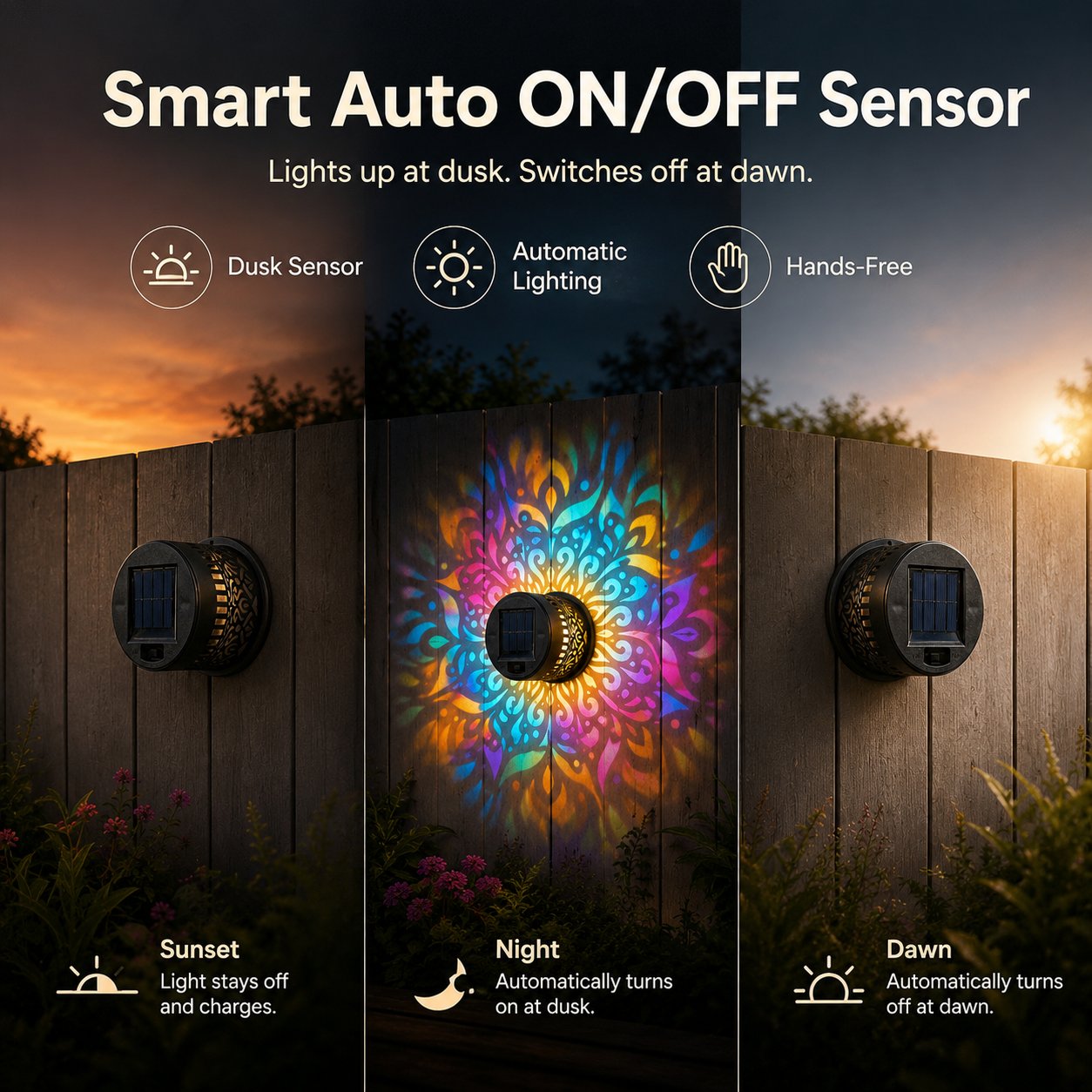 🔥 Ograniczona promocja 50% — Projektor solarny z mandalą, który stworzy magiczną atmosferę na świeżym powietrzu