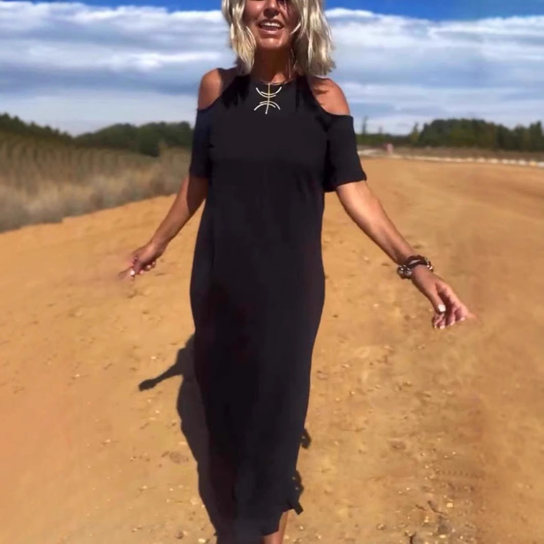 Nauja, madinga, laisvalaikio stiliaus, plona suknelė-LT