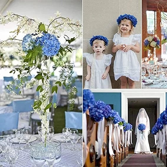 Gražios gėlės✨ KARŠTAS ŠTAMPAVIMAS - 45% NUOLAIDA - dirbtinės hortenzijos lauko naudojimui✨-LT