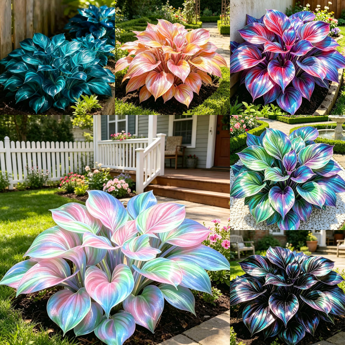 💎 Rzadka, wielokolorowa, opalowa hosta 🌿 Oszałamiające liście, które błyszczą przez cały sezon