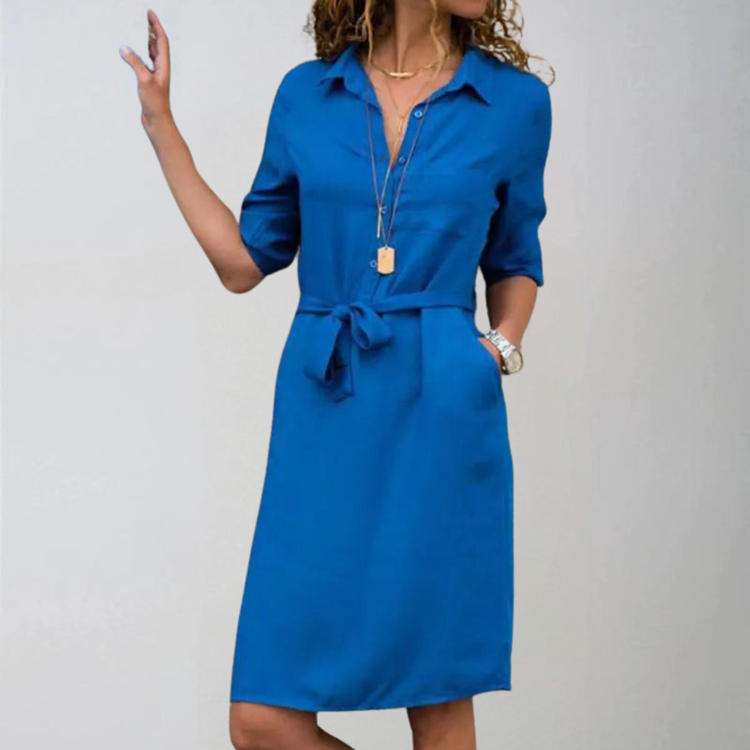 Laisvalaikio marškinėlių suknelė iki kelių-LT