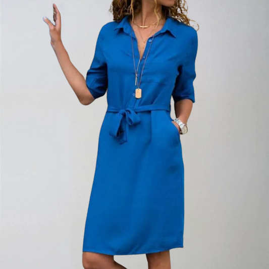 Laisvalaikio marškinėlių suknelė iki kelių-LT