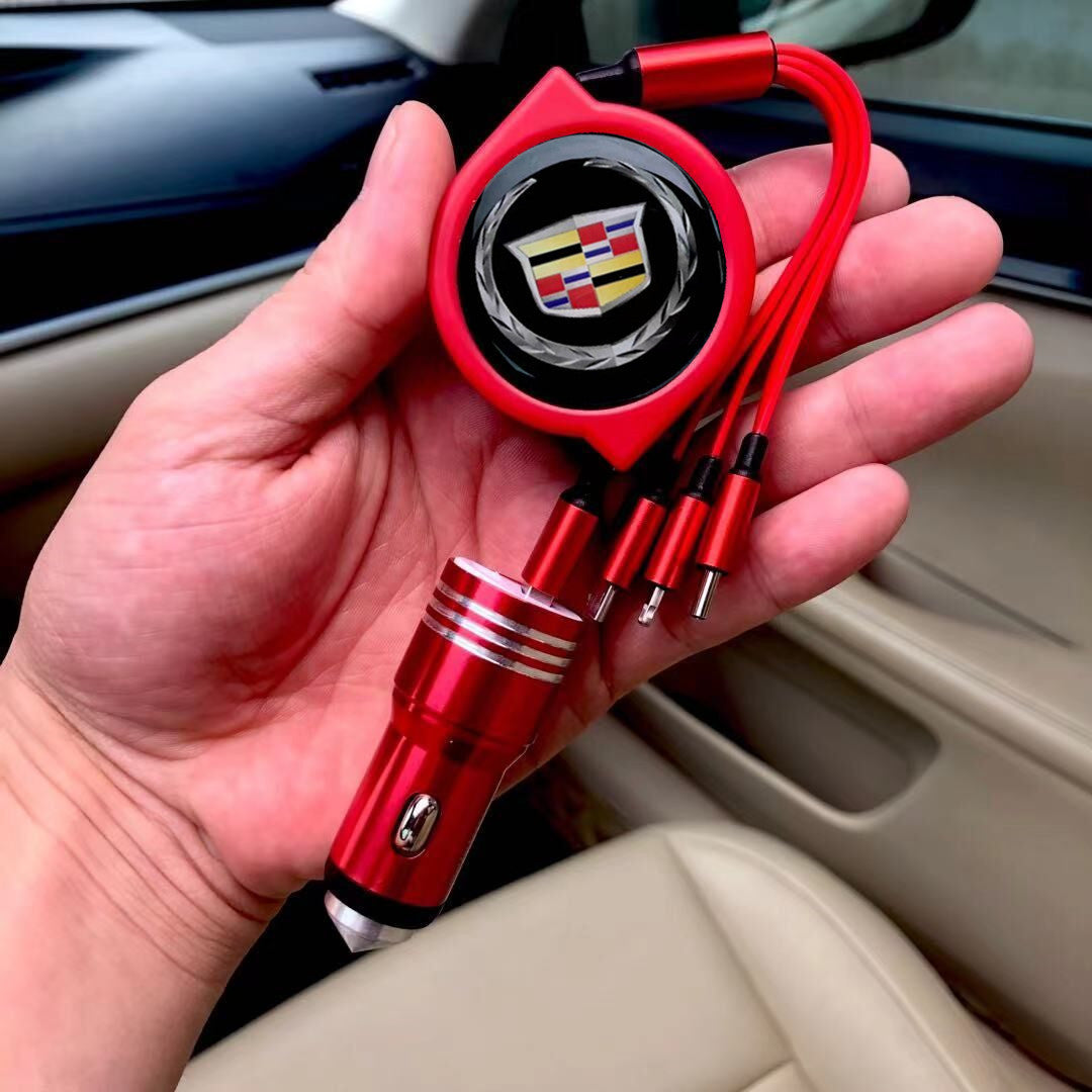 Αποσπώμενο καλώδιο δεδομένων αυτοκινήτου 3 σε 1 + δωρεάν φορτιστής αυτοκινήτου-GR