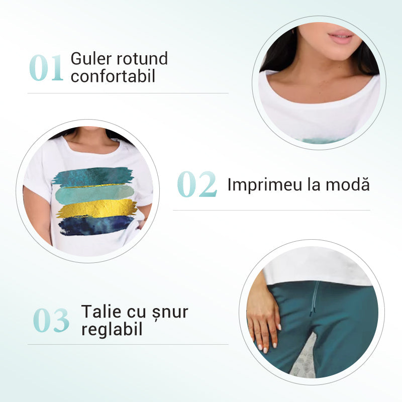 💥🍃 Šik dvodelni komplet za vsak dan - udoben in eleganten ✨-SI