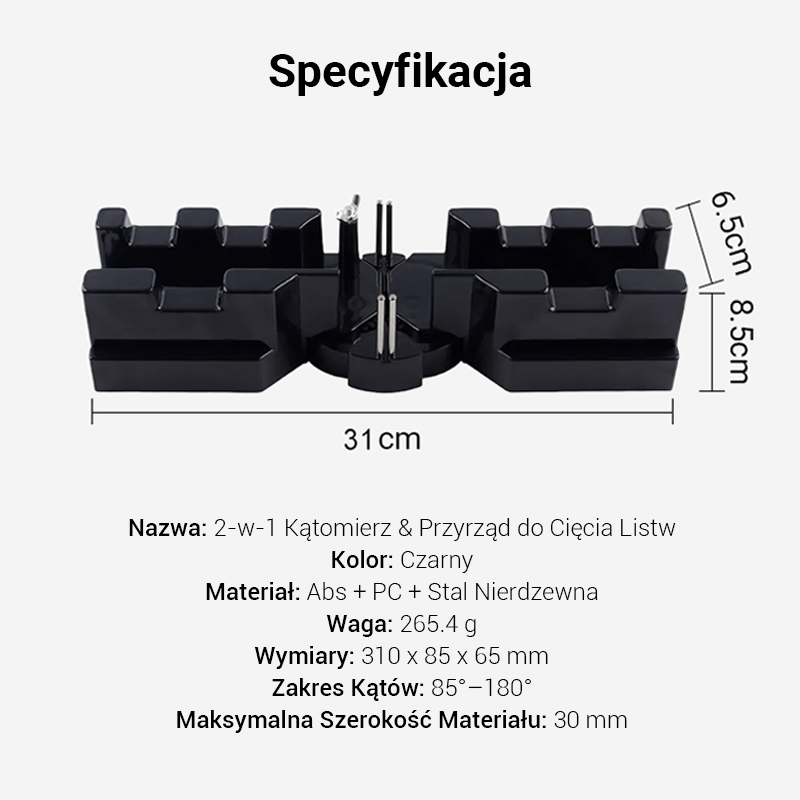 👨‍🔧📐Narzędzie pomiarowe i do cięcia pod kątem 2 w 1