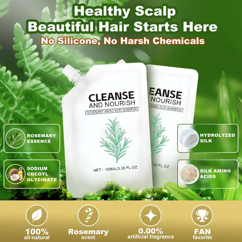 ✨Gaivinantis plaukų šampūnas, suteikiantis jiems glotnumo ir blizgesio-LT