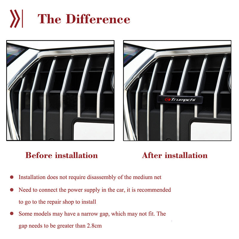 Karštas išpardavimas ✨50% nuolaida ✨Stilinga, atmosferinė LED lempa su logotipu jūsų automobilio centrinėms grotelėms-LT