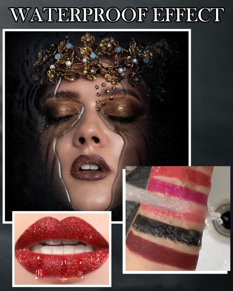 💥 Pirkite 1, gaukite 1 nemokamai 💋 Vandeniui atsparūs blizgučiai su deimantiniais lūpų blizgiais 🥰🎁-LT