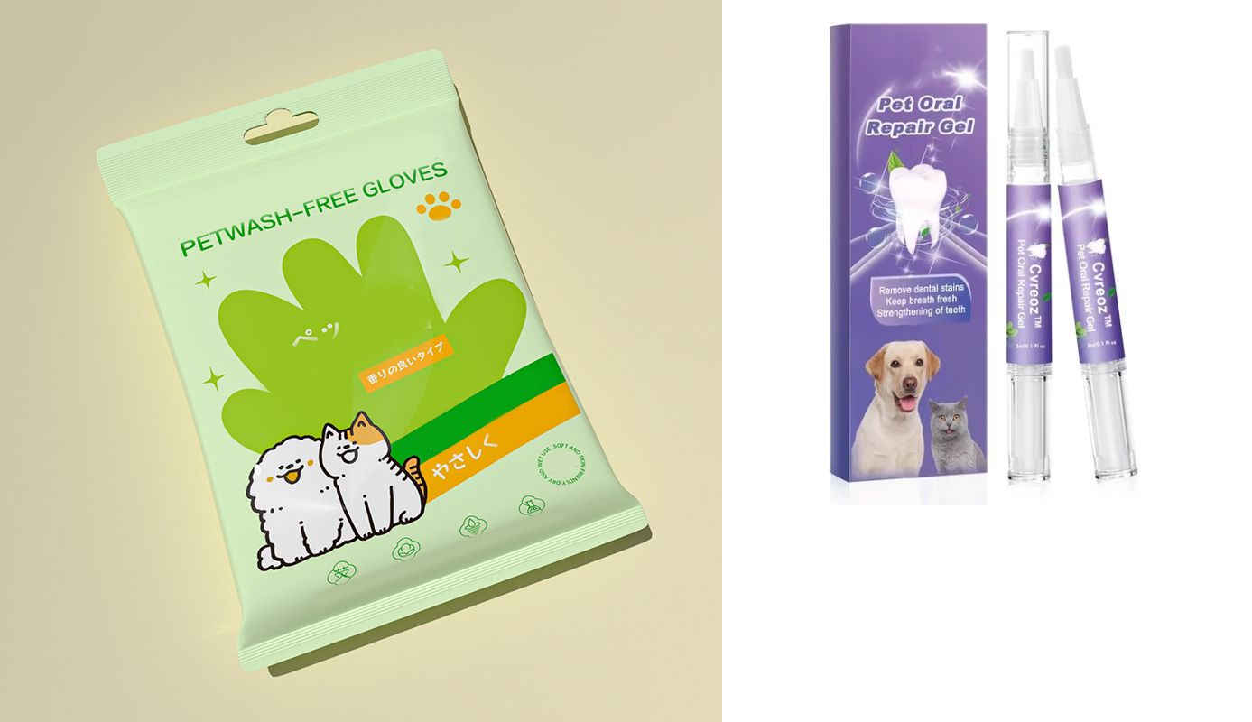 🐶Neskalaujamos naminių gyvūnėlių valymo dezodoruojančios pirštinės-LT