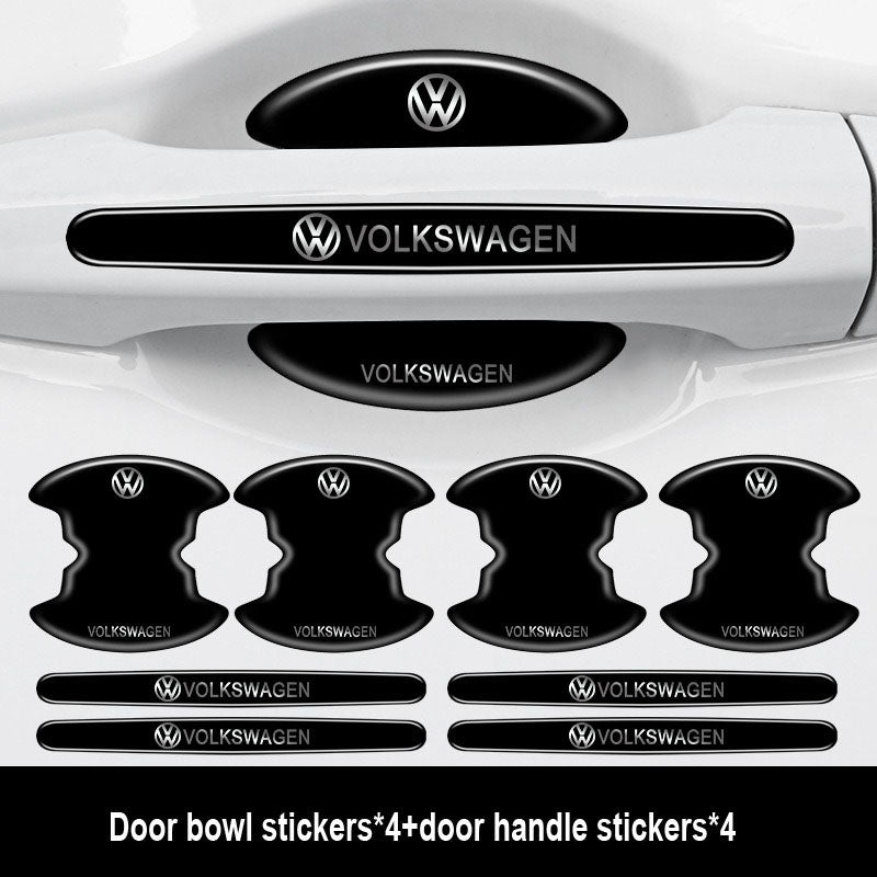 Sutirštinti automobilio durelių klijai su logotipu ✨8 vnt.✨--LT