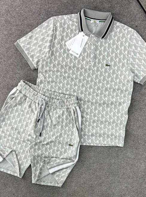 Módny a všestranný ležérny oblek s krátkym rukávom-SK