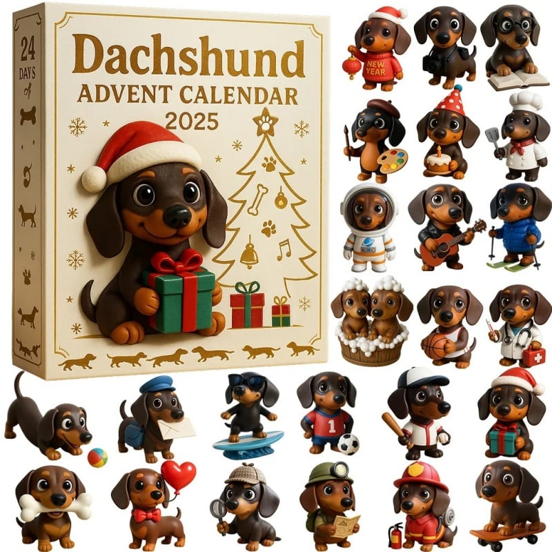 ✨2025 m. Advento kalendorius taksams – 24 Vienos džiaugsmo dienos 🎄🐶-LT