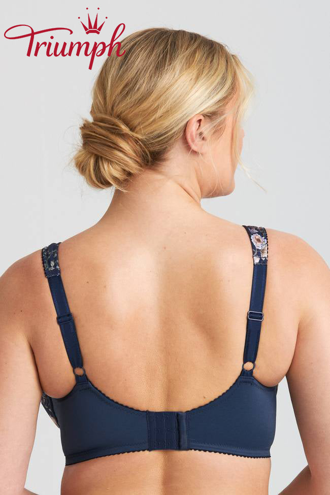 Trojdielna podprsenka Triumph®💖 z čipky s kvetinovou výšivkou-SK