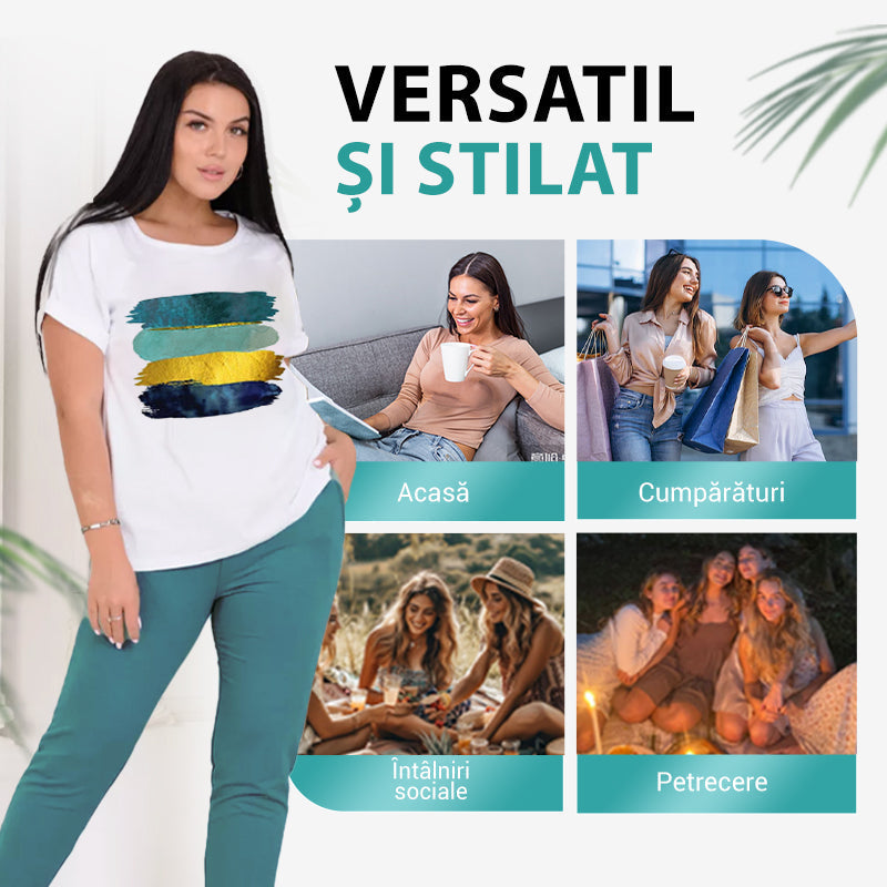 💥🍃 Šik dvodelni komplet za vsak dan - udoben in eleganten ✨-SI