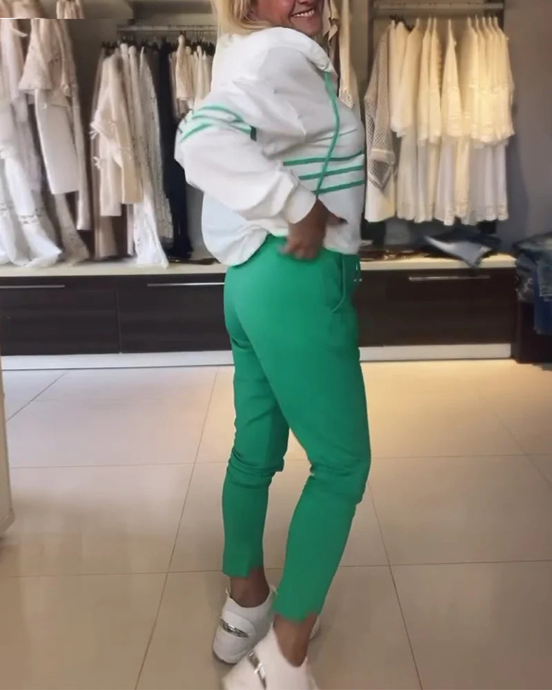 Súprava mikín s pruhovanou potlačou-SK