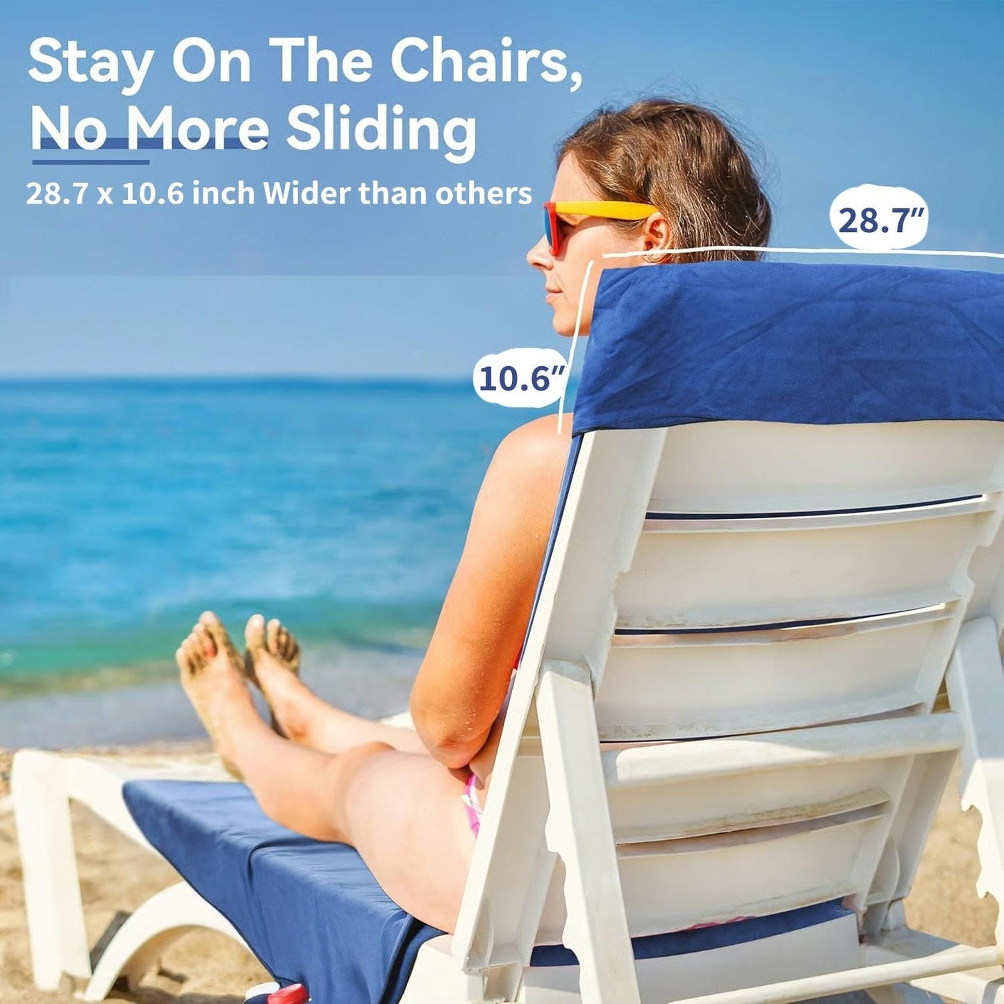 🏖️🌞 Πετσέτα ηλιοθεραπείας σε τσάντα με τσέπες για αποθήκευση πραγμάτων💦-LT 