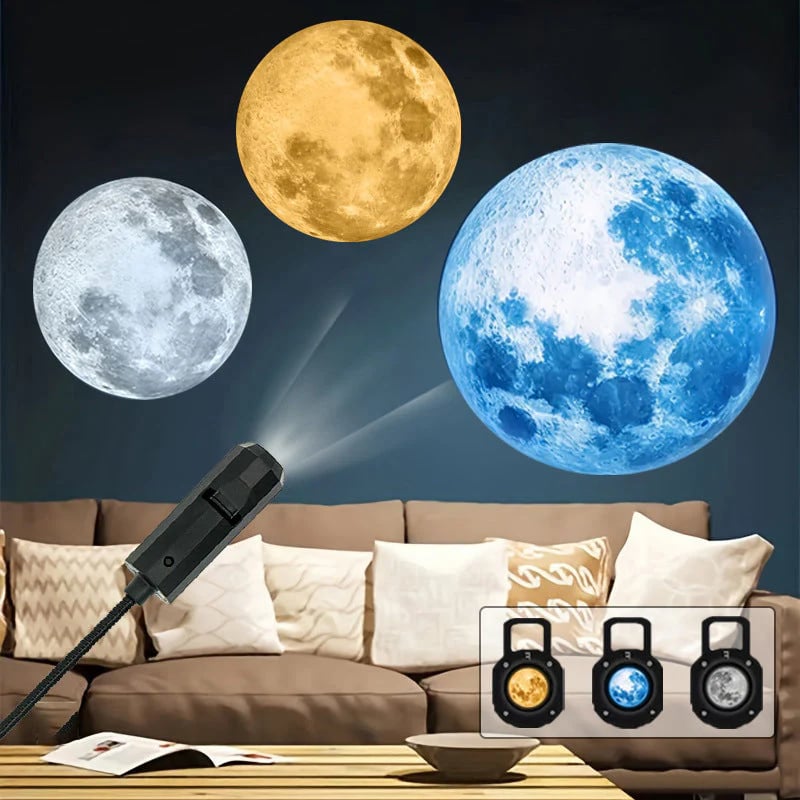 Projektor USB Galaxy i Moon Night Light