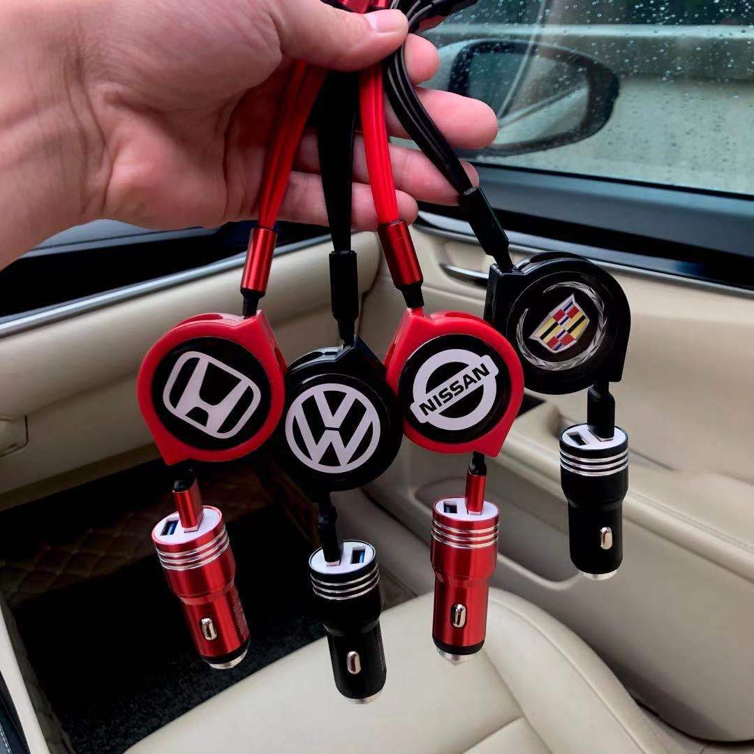 Αποσπώμενο καλώδιο δεδομένων αυτοκινήτου 3 σε 1 + δωρεάν φορτιστής αυτοκινήτου-GR