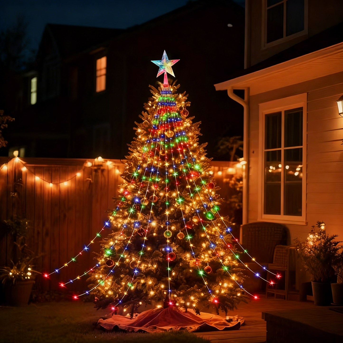 🎁Ankstyvas šventinis išpardavimas su 50 % nuolaida🎄„Starlight Cascade“ kalėdinės lemputės-LT