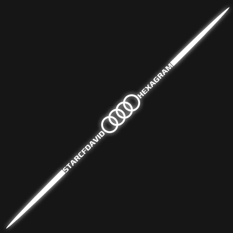 Αυτοκόλλητα αυτοκινήτου 3D με πολύχρωμες αντανακλάσεις λέιζερ 4 τεμάχια-GR