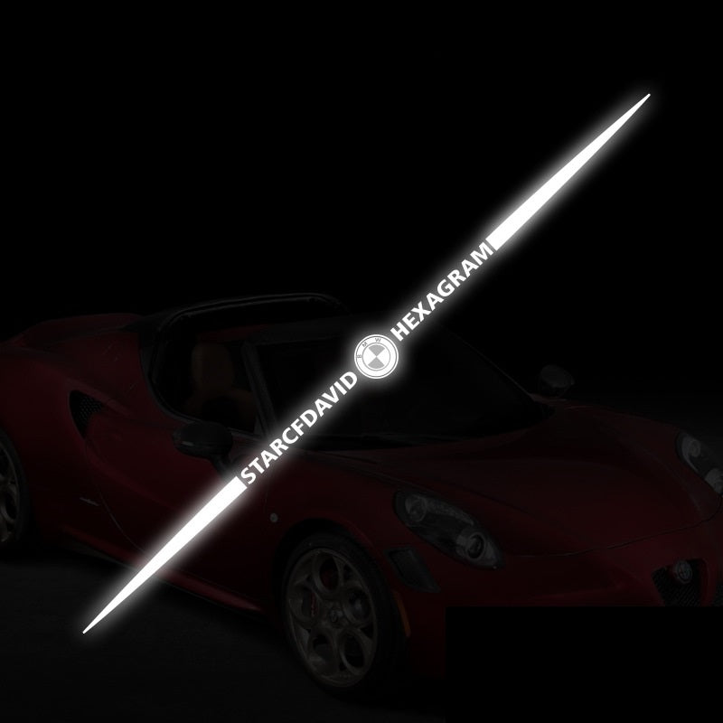 Αυτοκόλλητα αυτοκινήτου 3D με πολύχρωμες αντανακλάσεις λέιζερ 4 τεμάχια-GR