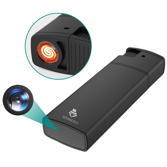 Žiebtuvėlis su paslėpta kamera, tikra elektrinio uždegimo funkcija, „Full HD 1080p“ vaizdo įrašymas, judesio aptikimas, ciklo įrašymas-LT