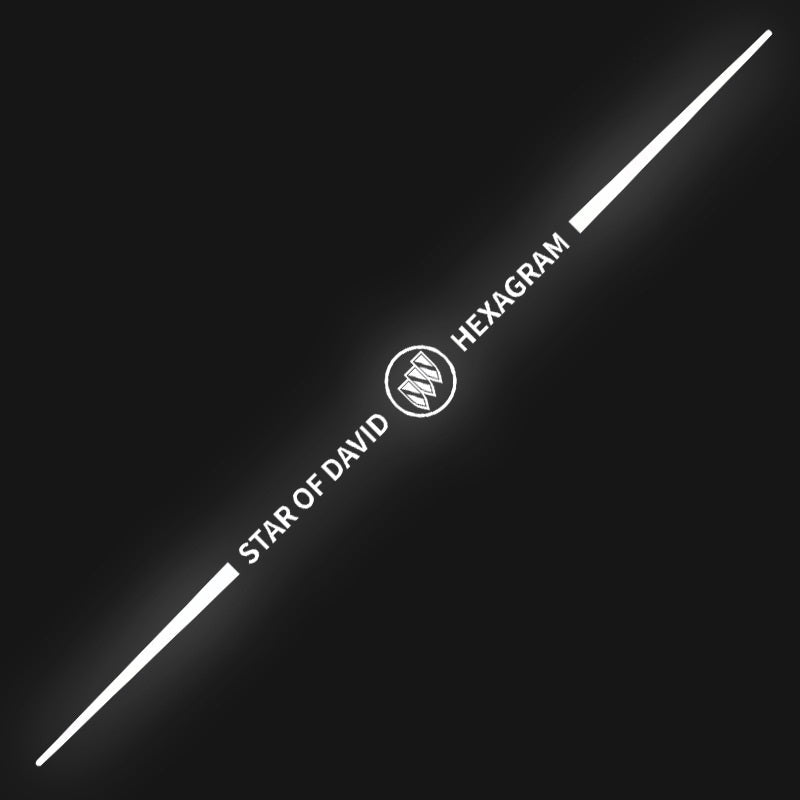 Αυτοκόλλητα αυτοκινήτου 3D με πολύχρωμες αντανακλάσεις λέιζερ 4 τεμάχια-GR