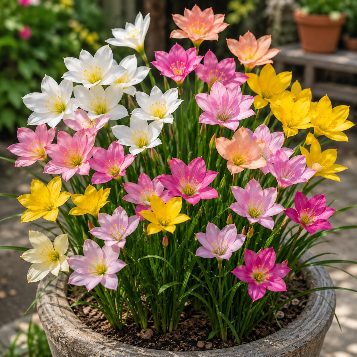 Cebulki lilii deszczowej Premium – powtarzające kwitnienie • odporne na ciepło
