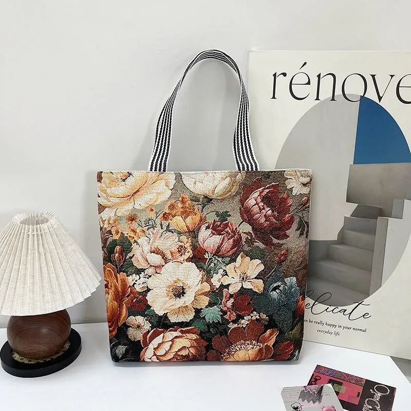 Vintage, καθημερινή πάνινη τσάντα-GR