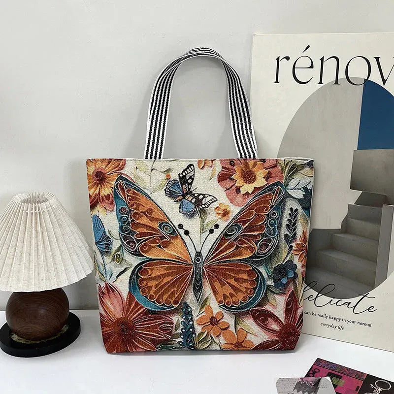 Vintage, καθημερινή πάνινη τσάντα-GR