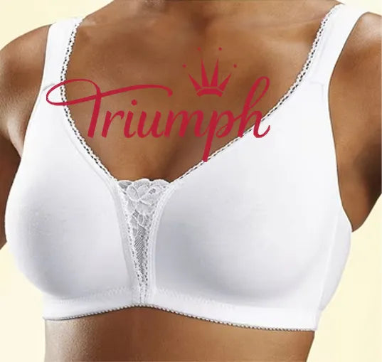 👙TRIUMPH - [3 τεμ.] 🔥50% έκπτωση σε σέξι δαντελένιο λευκό σουτιέν-GR