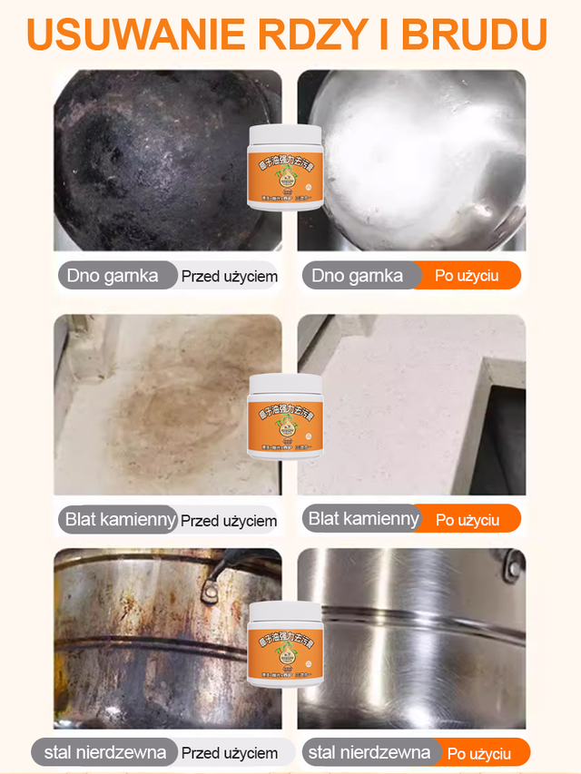 【Bezpieczny naturalny olej】Silny środek czyszczący - łatwo ulega uszkodzeniu