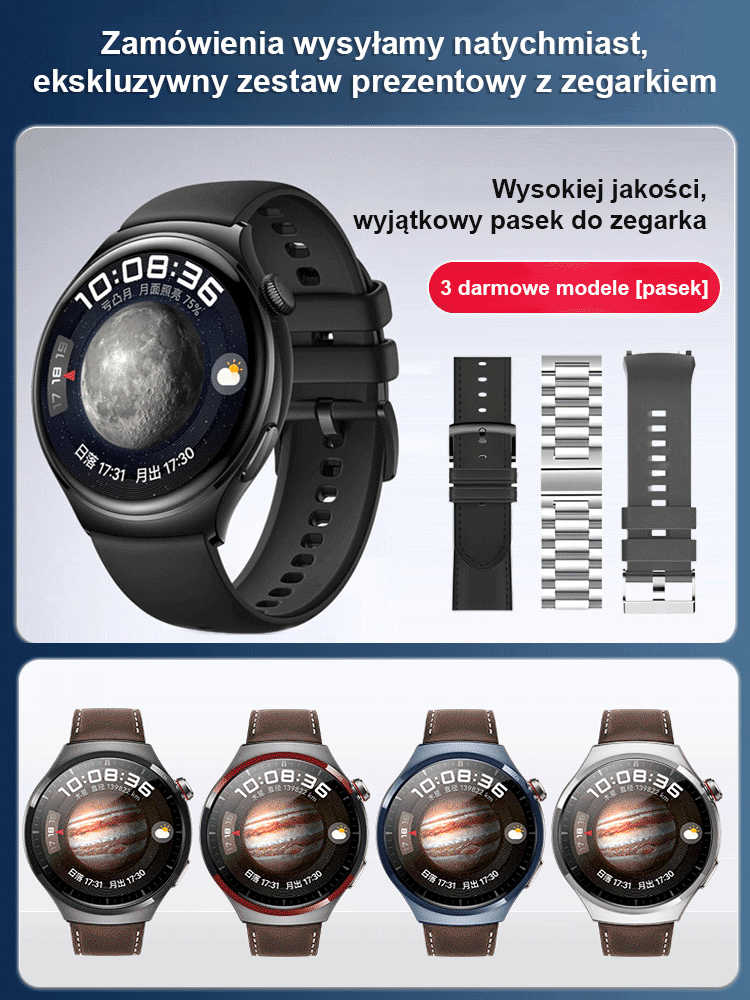 Zestaw inteligentnych zegarków Watch4pro [bezpłatny pasek]