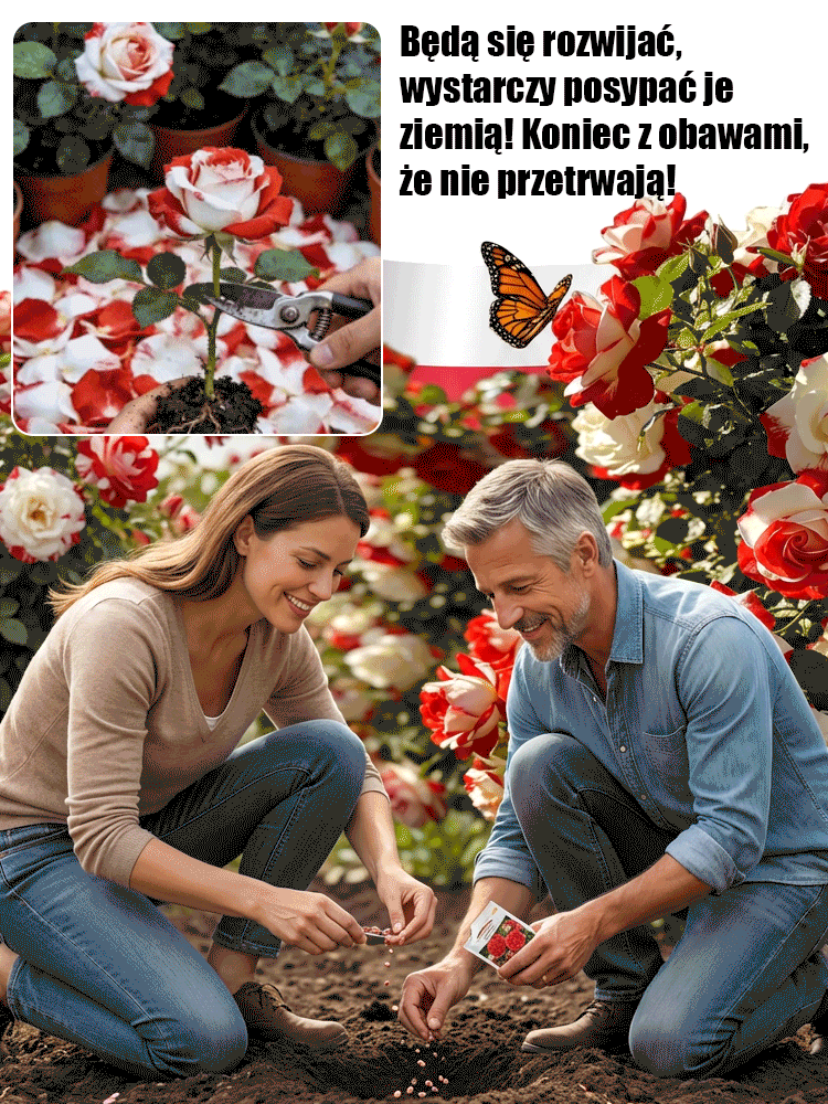 Kolorowe nasiona róży