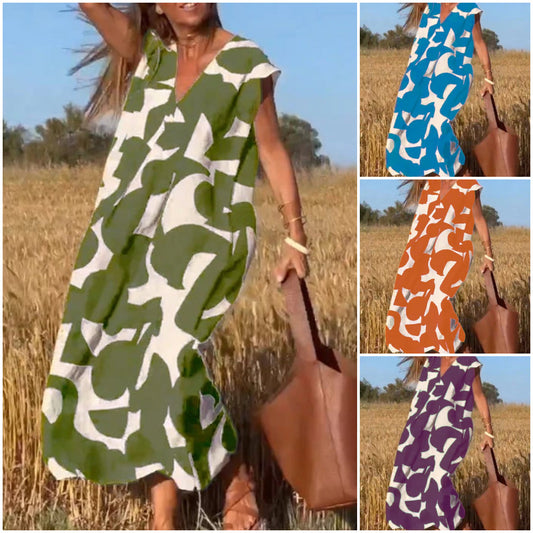 💕Suknelė be rankovių su V formos iškirpte-LT