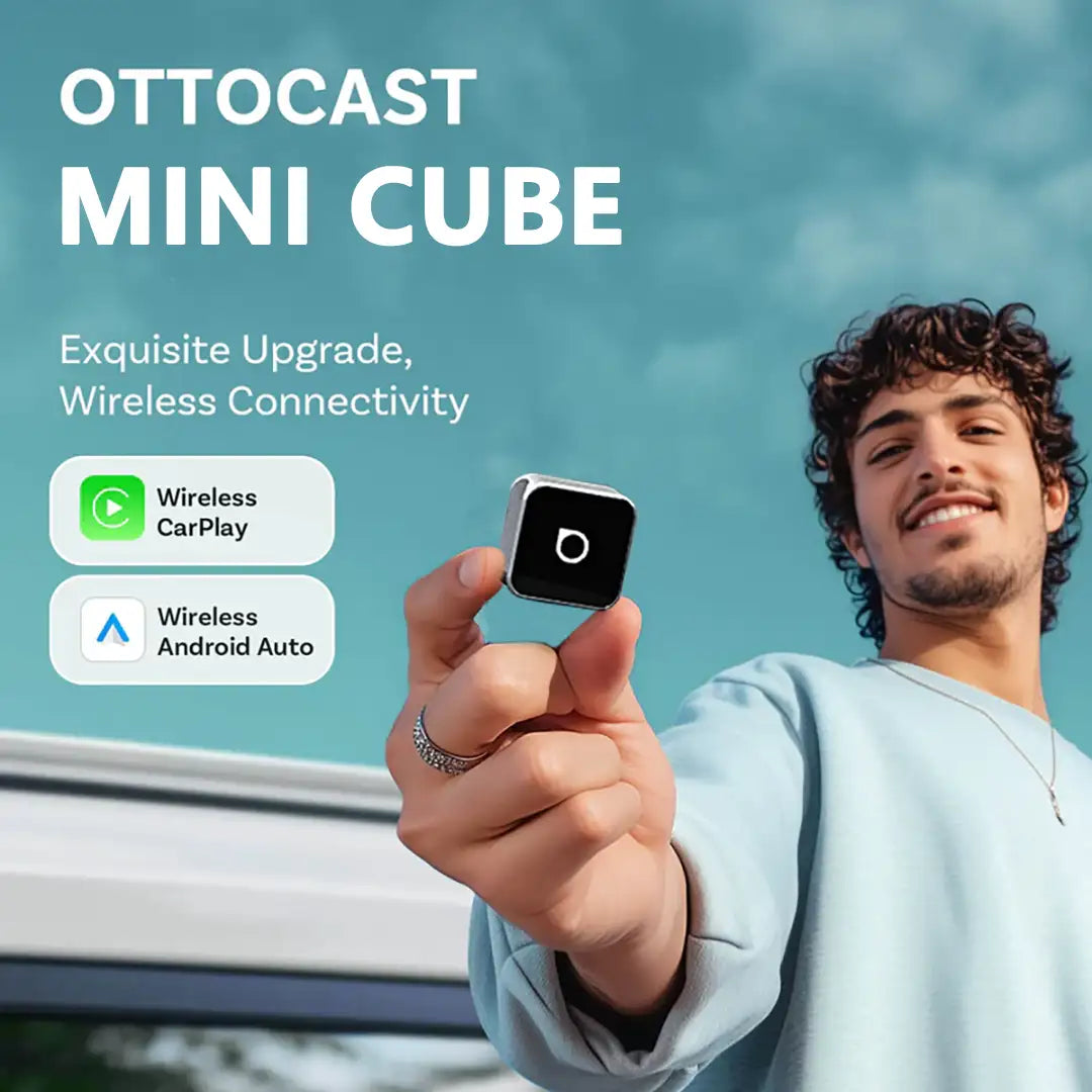 „Ottocast Mini 3.0 Ultra Cube“ belaidis „CarPlay“ „Android Auto“ adapteris-LT