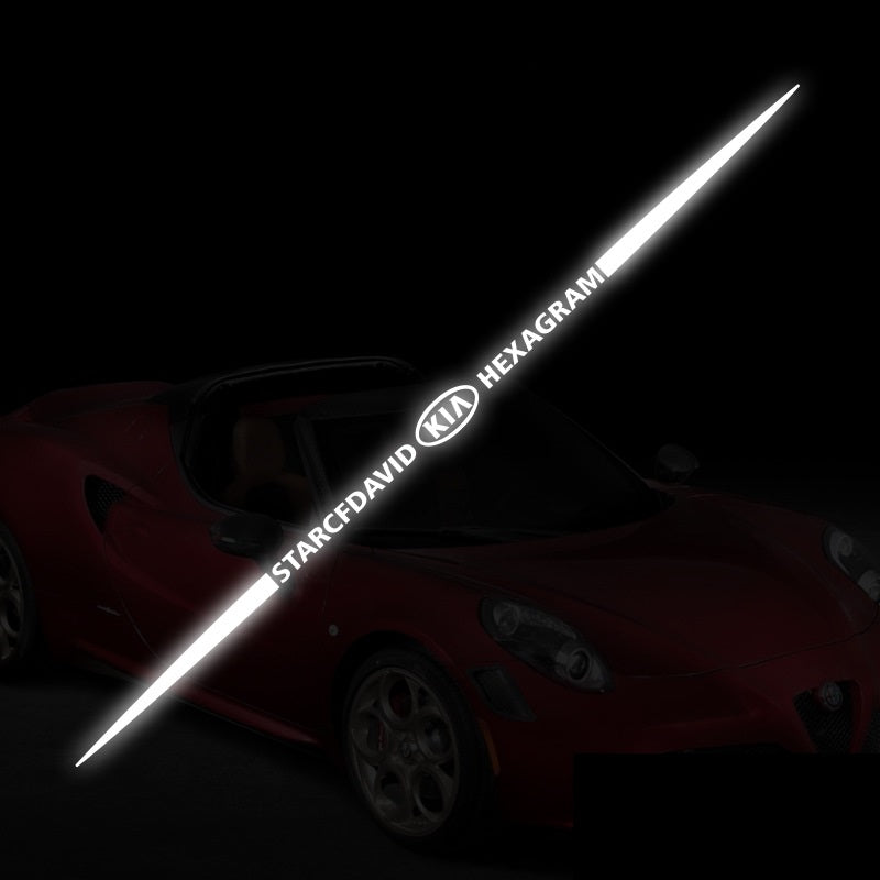 3D spalvoti lazeriu atspindintys automobilių lipdukai, 4 vnt.-LT