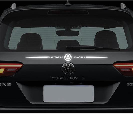 Αυτοκόλλητα αυτοκινήτου 3D με πολύχρωμες αντανακλάσεις λέιζερ 4 τεμάχια-GR